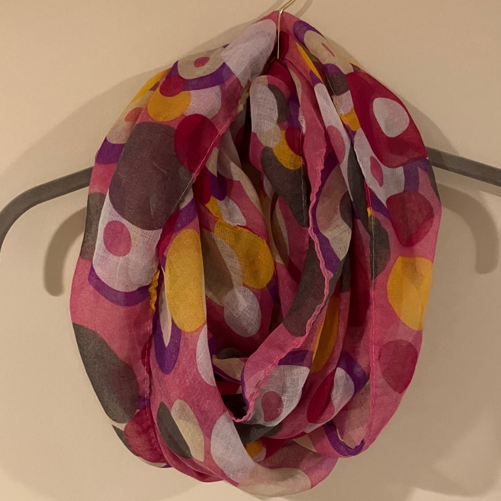 Colorful Polka Dot Circle Infinity Scarf